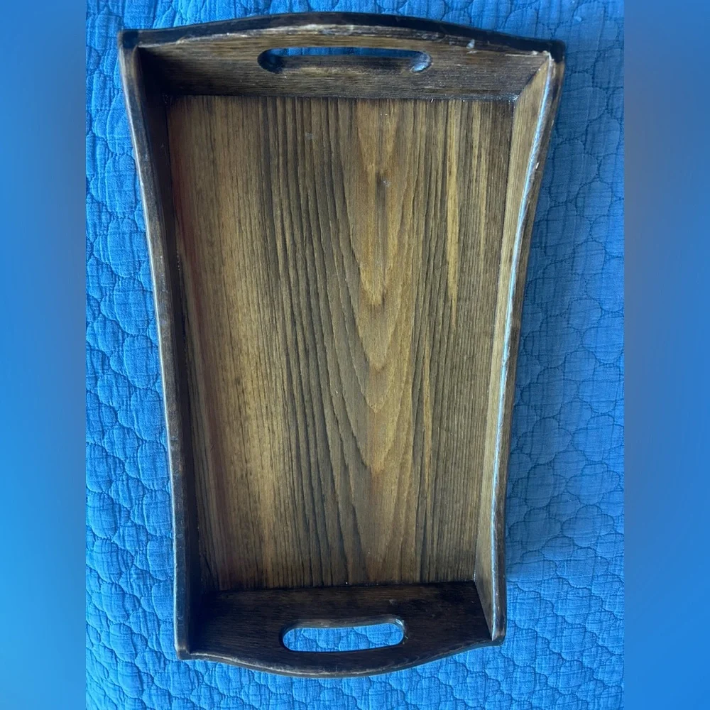 Vintage Wooden Bath/Serving Tray Decor